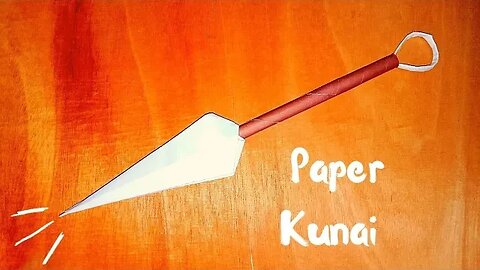 HOW TO MAKE A KUNAI FROM PAPER ( how to make a paper kunai )