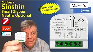 Sinchin Smart Switch Zigbee Tuya com Neutro Opcional – Use com Alexa!