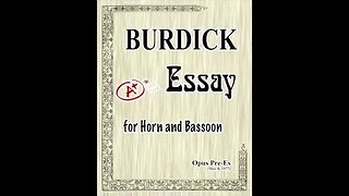 Essay for horn and bassoon (1977) by Richard O. Burdick