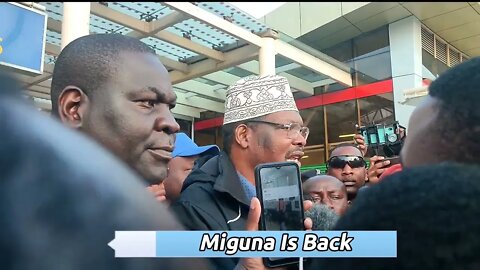 see how Miguna was escorted from JKIA