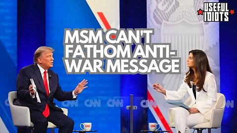 War Hawk Media Can't Understand Trump's Anti-War Answer