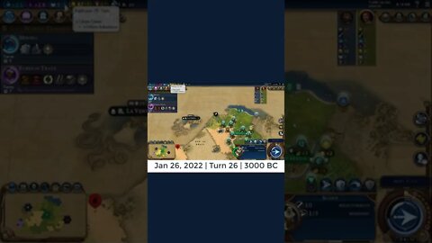 #oneturnadaychallenge #civ6 – Turn 26 - CYRUS! - #shorts