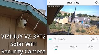 VIZIUUY VZ-3PT2 Solar WiFi Security Camera