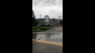 Storm damage in Armada