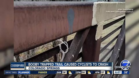 Booby traps on trails in Colorado Springs