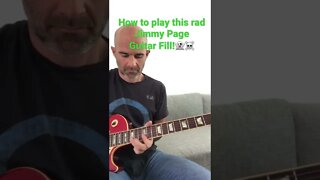 How To Play This Rad Jimmy Page Guitar Fill!