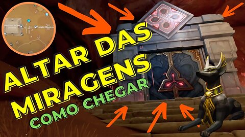 Como chegar na instância Altar das miragens | Sumeru - Genshin