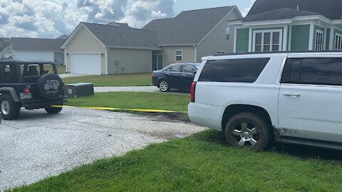 My Jeep pulling out a large SUV