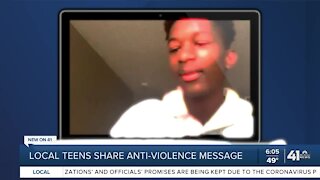 Local teens share anti-violence message