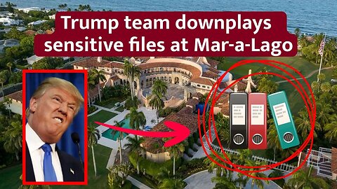 Trump team downplays sensitive files at Mar-a-Lago #donaldtrump #donaldtrumpnews #maralago #news