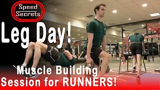 Leg Day for Runners! Muscle Building Session to Help You RUN FASTER!