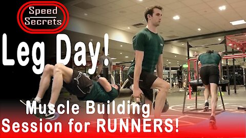 Leg Day for Runners! Muscle Building Session to Help You RUN FASTER!