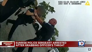 Sunrise police sergeant who grabbed fellow officer’s neck arrested, charged #cops