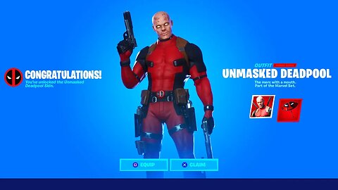 How To Get The "UNMASKED DEADPOOL" Skin in Fortnite!.. (FREE)