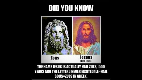 Dispelling The Masonic Gematria Effect Lie That Jesus (Ἰησοῦς) is Really Zeus (Δίας) - A King Street News Fuck You!