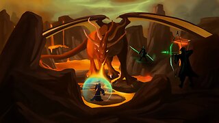 Dragon Battle | Fantasy Digital Painting