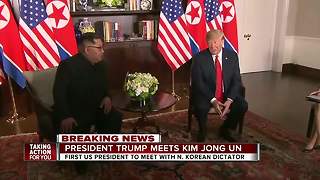 Trump, Kim Jong-un meet in Singapore