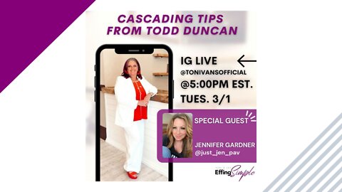 Jennifer Pavlick Shares Her Takeaways from Todd Duncan // IG Live