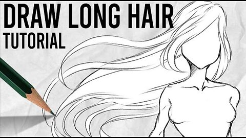 How to draw LONG HAIR | Tutorial for Beginners | DrawlikeaSir