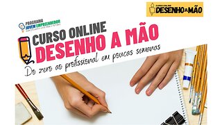 Mostrando o Curso de Desenho à Mão Todo Online e Completo do Portal Jovem Empreendedor por dentro