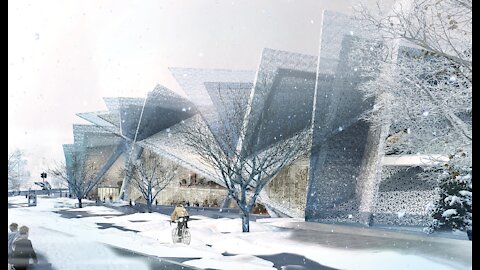 Floral Ice - Design proposal for Museum of Guggenheim in Helsinki, Finland