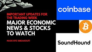 Major Economic News This Week & Stocks To Watch $SOUN, $BW, $COIN !