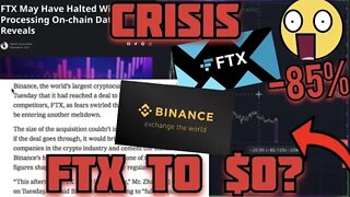 WHY IS FTX CRYPTO CRASHING | BINANCE BUYOUT