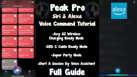 Puffco Peak Pro Voice For Alexa & Siri Voice Activation Tutorial! Voice Control Your Puffco Peak Pro