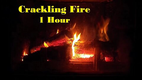 Crackling Fire (1 hour relaxing video)
