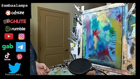 Oil Painting Demo, Oil on Canvas “Dark MAGA Energy”