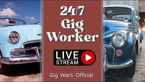Gig Wars Official Live: "A Day in the Life of Gig Workers" Rideshare and Delivery Driver Hangout