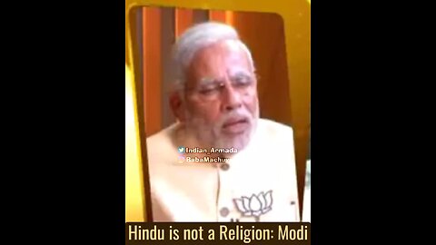 Hindu is not religion :- Modi