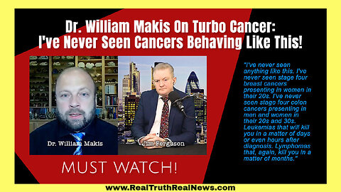 💥💉 Top Canadian Oncologist Dr. William Makis Blows the Whistle on mRNA Jab Fallout