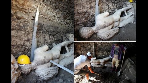 Archaeologists near Bulgaria’s southeastern border with Greece uncovered a nearly 7-foot statue