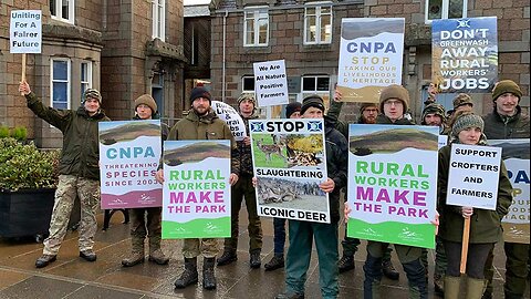 IT'S HAPPENING Now the Scottish farmers have begun protesting