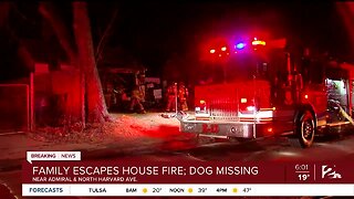 Family Escapes House Fire, Dog Still Missing
