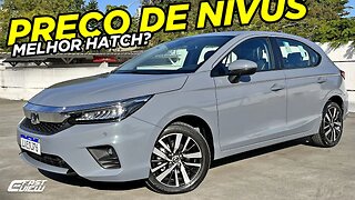 NOVO HONDA CITY TOURING 2023 + CARO QUE NIVUS HIGHLINE É O HATCH MAIS COMPLETO E SEGURO DA CATEGORIA