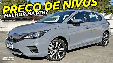 NOVO HONDA CITY TOURING 2023 + CARO QUE NIVUS HIGHLINE É O HATCH MAIS COMPLETO E SEGURO DA CATEGORIA