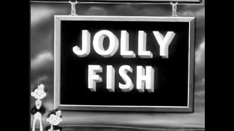 "Jolly Fish" (1932 Original Black & White Cartoon)