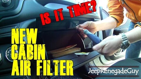 Replacing the Cabin Air Filter on a Jeep Renegade (CF11810) Fiat 500x and 500L
