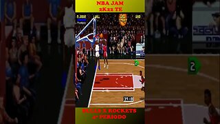 NBA JAM TE 2K22 CHICAGO BULLS COM MJ X HOUSTON ROCKETS 4º QUARTO #semedissaum #games #shorts