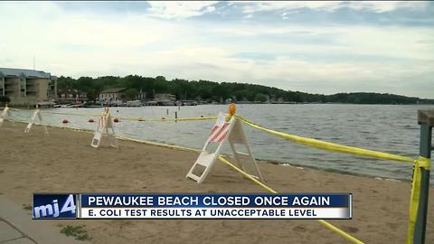 E-coli forces closure of Pewaukee Lake beach