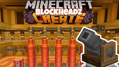Create Mod Schematic Cannon and New Trading Hall | Blockheads Create 9