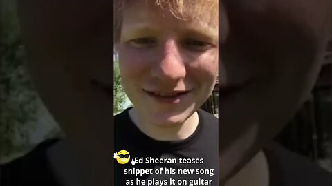 Ed Sheeran teases snippet of his new song as he plays it on guitar #shorts