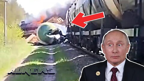 Putin fires barrage of missiles on Kyiv as explosion derails train near border