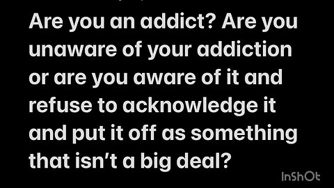 Are You An Addict?