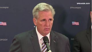 House Majority Leader Kevin McCarthy talks about how congress is helping those affected by disasters