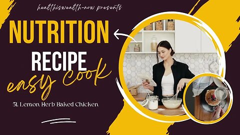 Healthy and Nutrition Recipe I Lemon Herb Baked Chicken #food #health #healthy #fitness #keto