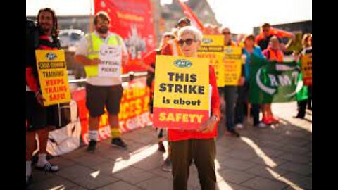 British Rail and Bus workers strike over Government inflation