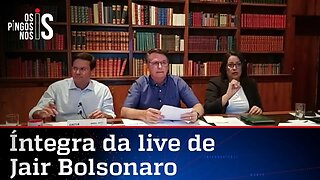 Íntegra da live de Jair Bolsonaro de 01/04/21